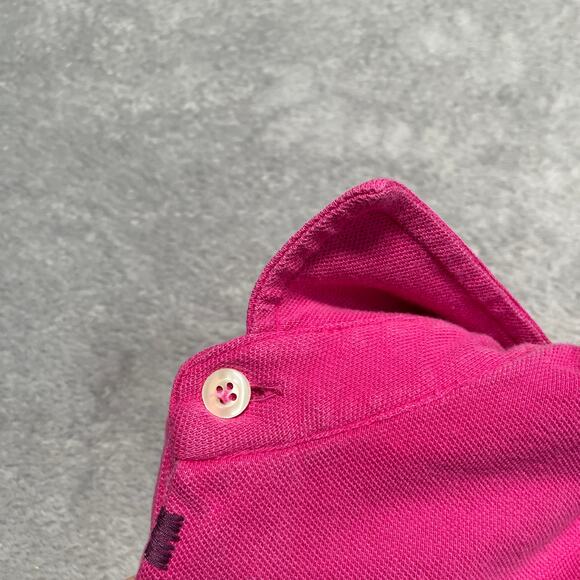 Altea Polo Shirt Mens Large Pink Embroidered Beaded Decorative Smart Casual - Picture 7 of 16